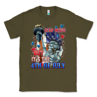 Army Green Dead inside but it's the 4th of July Classic Tee - CowGirlArtShop