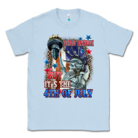 Dusty Blue Dead inside but it's the 4th of July Classic Tee - CowGirlArtShop