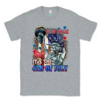 Heather Grey Dead inside but it's the 4th of July Classic Tee - CowGirlArtShop