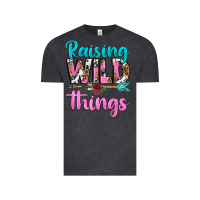 Vintage Black raising wild things Vintage Tee - texasbilliewilder