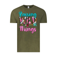 Vintage Olive raising wild things Vintage Tee - texasbilliewilder