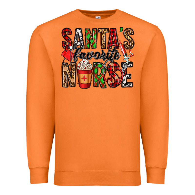 Santa's Favorite Nurse Premium Sweatshirt by Jasminsmagicworld | Teevron