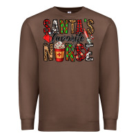 Chestnut santa's favorite nurse Premium Sweatshirt - Jasminsmagicworld