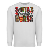 Dove Grey santa's favorite nurse Premium Sweatshirt - Jasminsmagicworld