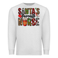 Oatmeal Heather santa's favorite nurse Premium Sweatshirt - Jasminsmagicworld