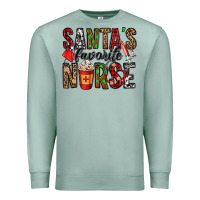 Seafoam santa's favorite nurse Premium Sweatshirt - Jasminsmagicworld