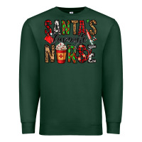 Sports Green santa's favorite nurse Premium Sweatshirt - Jasminsmagicworld