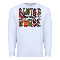 White santa's favorite nurse Premium Sweatshirt - Jasminsmagicworld