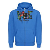 True Royal love my veteran Zipper Hoodie - CowhideDigitalArt