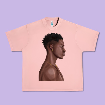Urban Heavy Tee afro black man