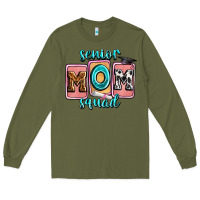 Army Green senior mom squad Long Sleeve Tee - Zillion Design Studio