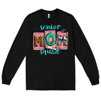 Black senior mom squad Long Sleeve Tee - Zillion Design Studio