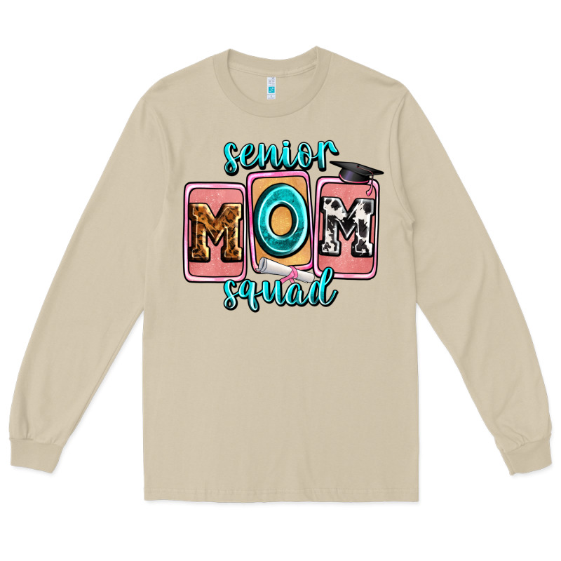 Senior Mom Squad Long Sleeve Tee by Zillion Design Studio | Teevron