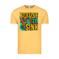 Vintage Mustard refuse to sink western Vintage Tee - texasbilliewilder
