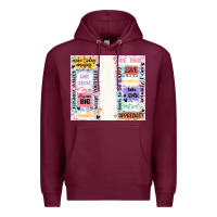 Burgundy positive affirmation Premium Hoodie - MaliasSmallBusiness