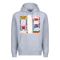 Heather Grey positive affirmation Premium Hoodie - MaliasSmallBusiness