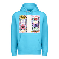 Ocean Blue positive affirmation Premium Hoodie - MaliasSmallBusiness