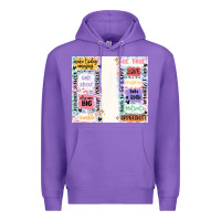 Purple positive affirmation Premium Hoodie - MaliasSmallBusiness