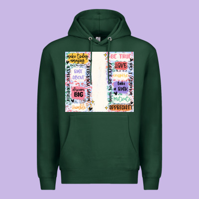 Positive Affirmation Premium Hoodie Designed By Maliassmallbusiness