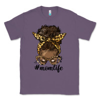 Lavender afro messy bun mom life Classic Tee - HRA Design Shop