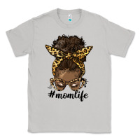 Moon Dust afro messy bun mom life Classic Tee - HRA Design Shop