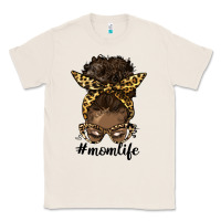Natural afro messy bun mom life Classic Tee - HRA Design Shop