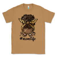 Toasted Coconut afro messy bun mom life Classic Tee - HRA Design Shop