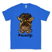 True Royal afro messy bun mom life Classic Tee - HRA Design Shop