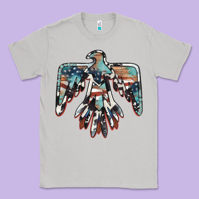 American Flag Thunderbird Classic Tee Designed By Barkaloodesign