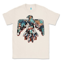 Natural American flag thunderbird Classic Tee - BarkalooDesign