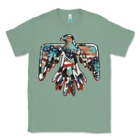 Sage American flag thunderbird Classic Tee - BarkalooDesign