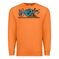 Carrot peace love triceratops horridus Premium Sweatshirt - LillyAllenDesigns