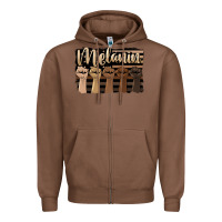 Chestnut melanin american flag Zipper Hoodie - HRA Design Shop
