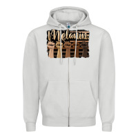 Dove Grey melanin american flag Zipper Hoodie - HRA Design Shop