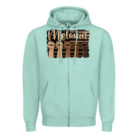 Seafoam melanin american flag Zipper Hoodie - HRA Design Shop