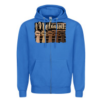 True Royal melanin american flag Zipper Hoodie - HRA Design Shop