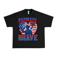 Black honor the brave Urban Heavy Tee - Zillion Design Studio