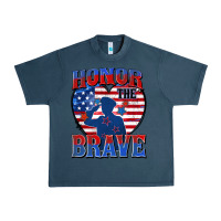 Midnight Navy honor the brave Urban Heavy Tee - Zillion Design Studio