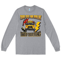 Heather Grey they see me rollin they waiting Long Sleeve Tee - texasbilliewilder