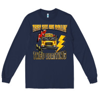 Navy they see me rollin they waiting Long Sleeve Tee - texasbilliewilder