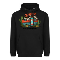 Black camping is my happy place Heavyweight Hoodie - JahusDesignShop