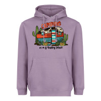 Lavender camping is my happy place Heavyweight Hoodie - JahusDesignShop