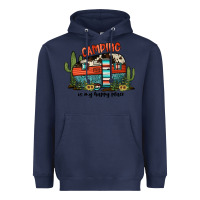 Navy camping is my happy place Heavyweight Hoodie - JahusDesignShop