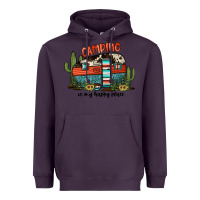 Plum camping is my happy place Heavyweight Hoodie - JahusDesignShop