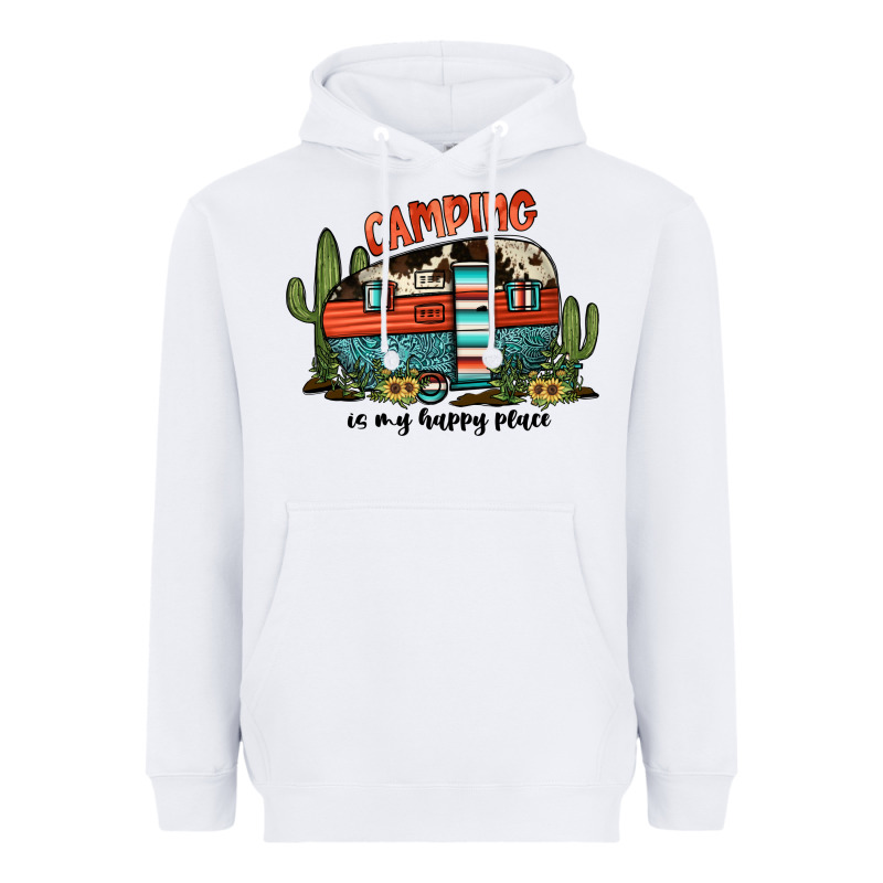 Camping Is My Happy Place Heavyweight Hoodie by JahusDesignShop | Teevron