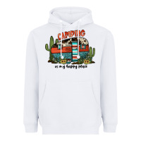 White camping is my happy place Heavyweight Hoodie - JahusDesignShop