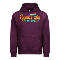 Mauve Wine Sounds Gay I'm in Pride LGBTQ Urban Hoodie - BundleAndBundleShop