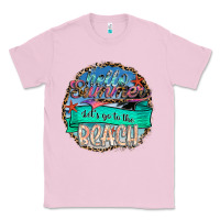 Bubblegum Pink Hello Summer Let's Go To The Beach Classic Tee - SublimationCraftShop