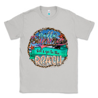 Moon Dust Hello Summer Let's Go To The Beach Classic Tee - SublimationCraftShop
