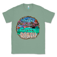 Sage Hello Summer Let's Go To The Beach Classic Tee - SublimationCraftShop